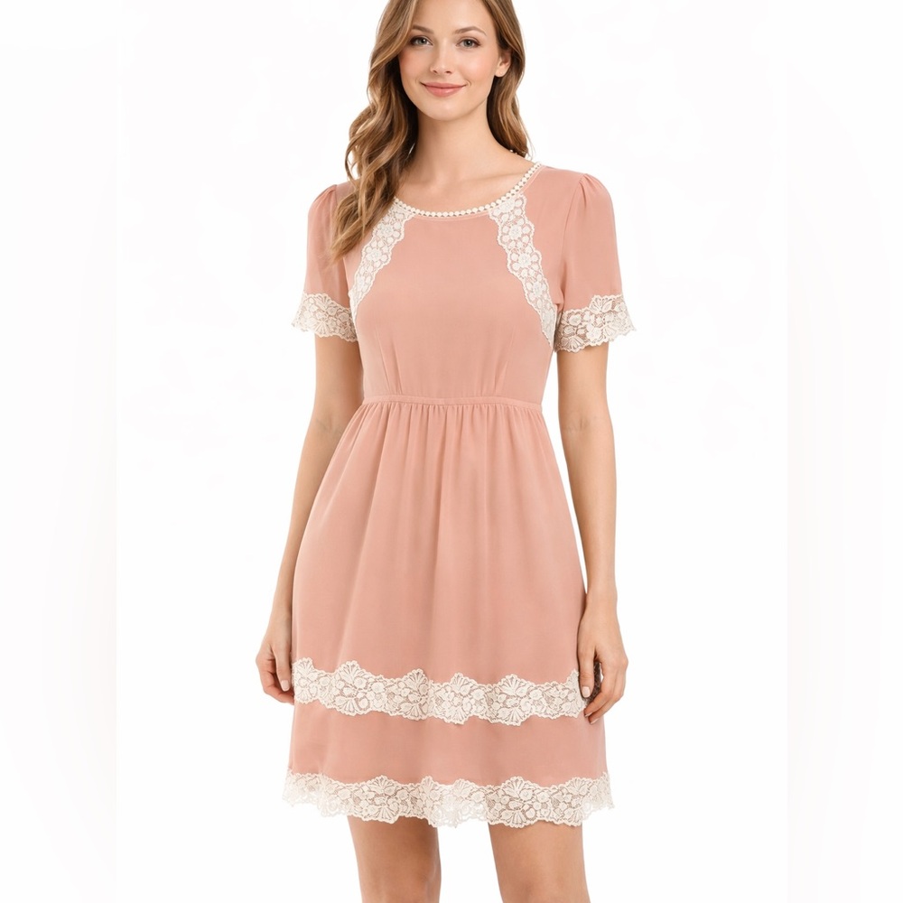 Andrew by Unit Blush midi‎ dress, Size L